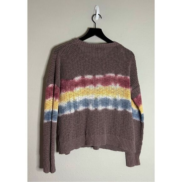 Knox Rose Purple Tie Dye Rainbow Sweater Size L - Picture 3 of 10